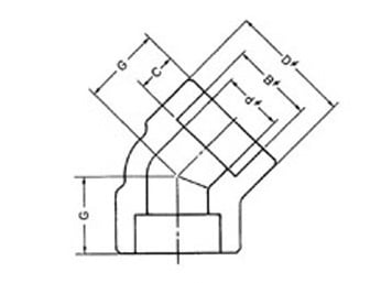 HWL2/HSWL2型45°エルボ